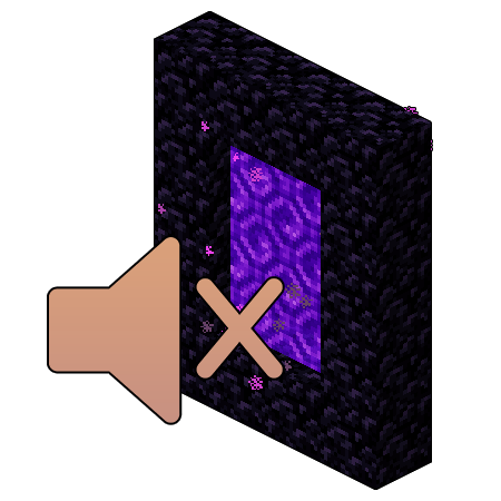 Muted Nether Portals