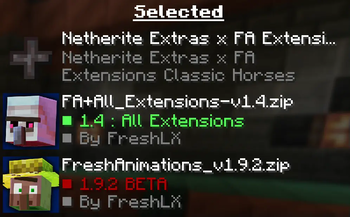 Netherite Extras x Fresh Animations Extensions
