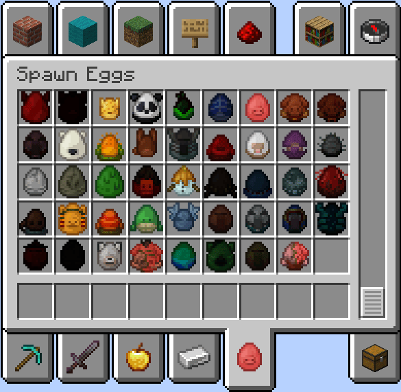 Галерея New Spawn Eggs from 25w08 Backport — Minecraft Ресурспаки ...