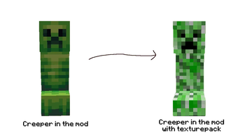 Скачать Normal Creeper for Creeper Overhaul — Minecraft Ресурспаки ...