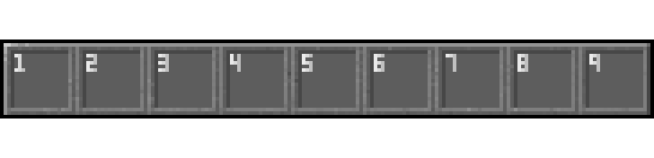 Numbered & Cleaner Hotbar