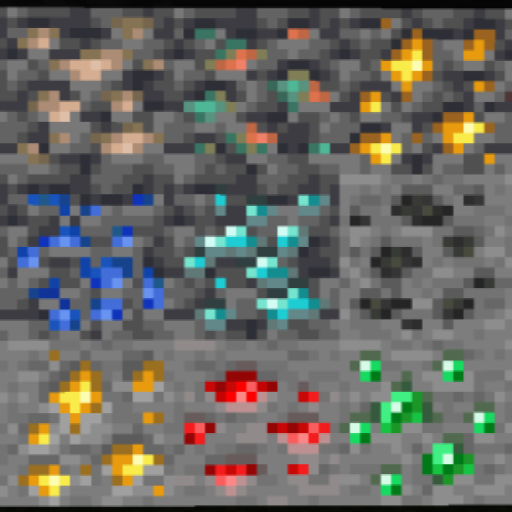 Ores Glowing
