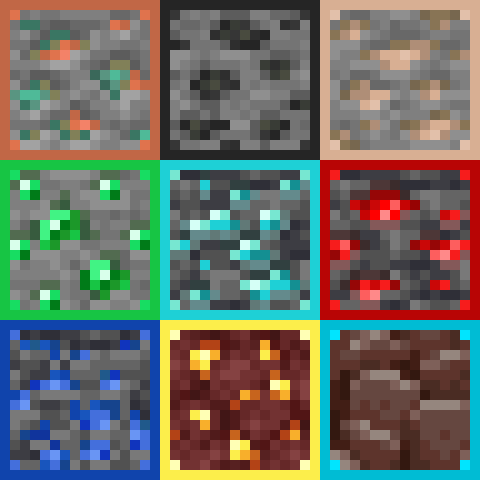 Outlined Ores - Java Edition
