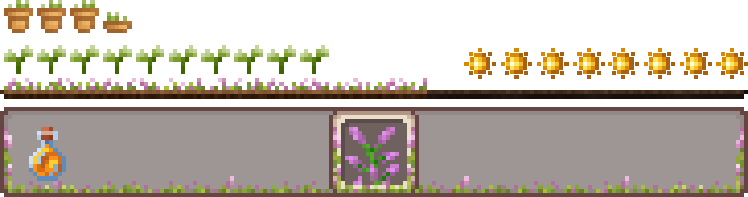 Overgrown Flowery GUI - Sunshine Hunger