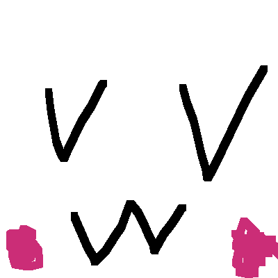 Pixel art totem (Anime girl)