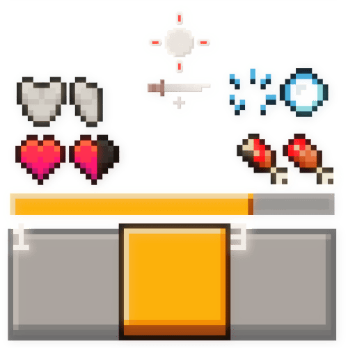 Transparent PvP HUD GUI