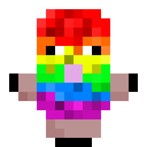 Rainbow sheep totem