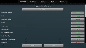 Redstone Tweaks for Bare Bones