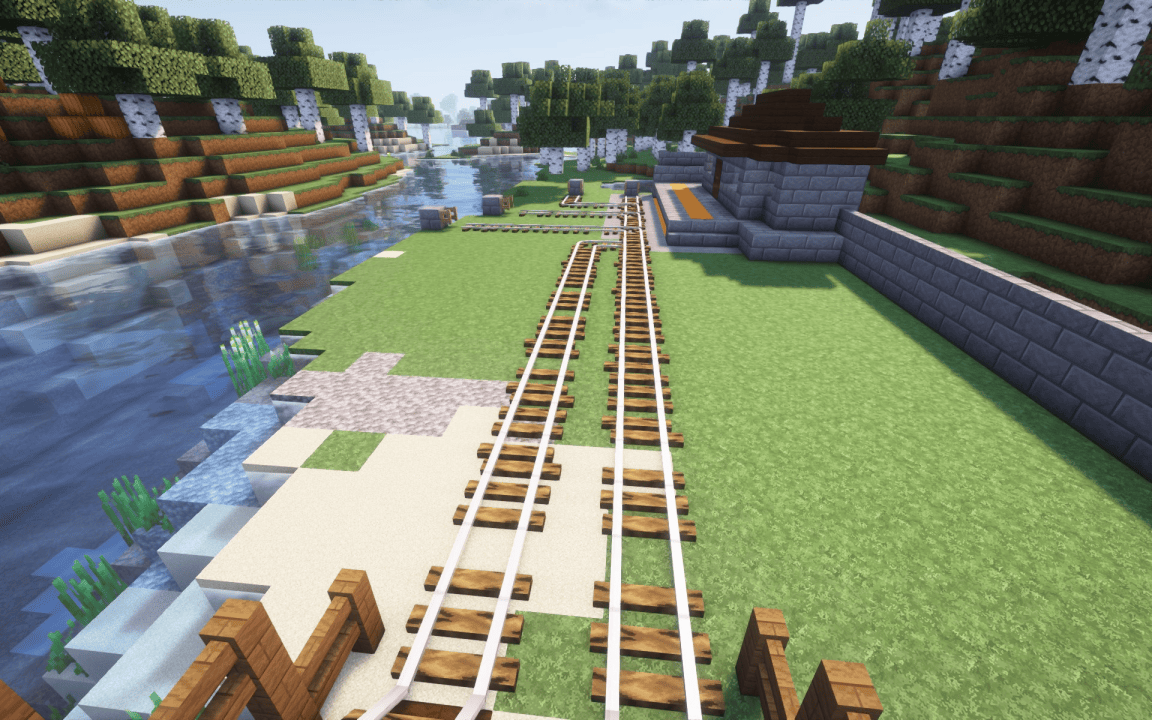 Rickety Oak Log Rail (3d models)