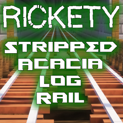 Rickety Stripped Acacia Log Rail (3d models)