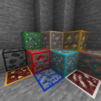 Download Simple Outlined Ores - Blue Netherite Edition — Minecraft ...