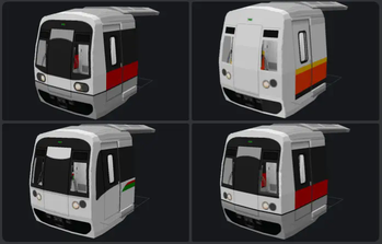 Singapore MRT NSEWL Trains 4-Pack