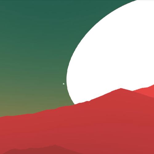 sky geometric landscape