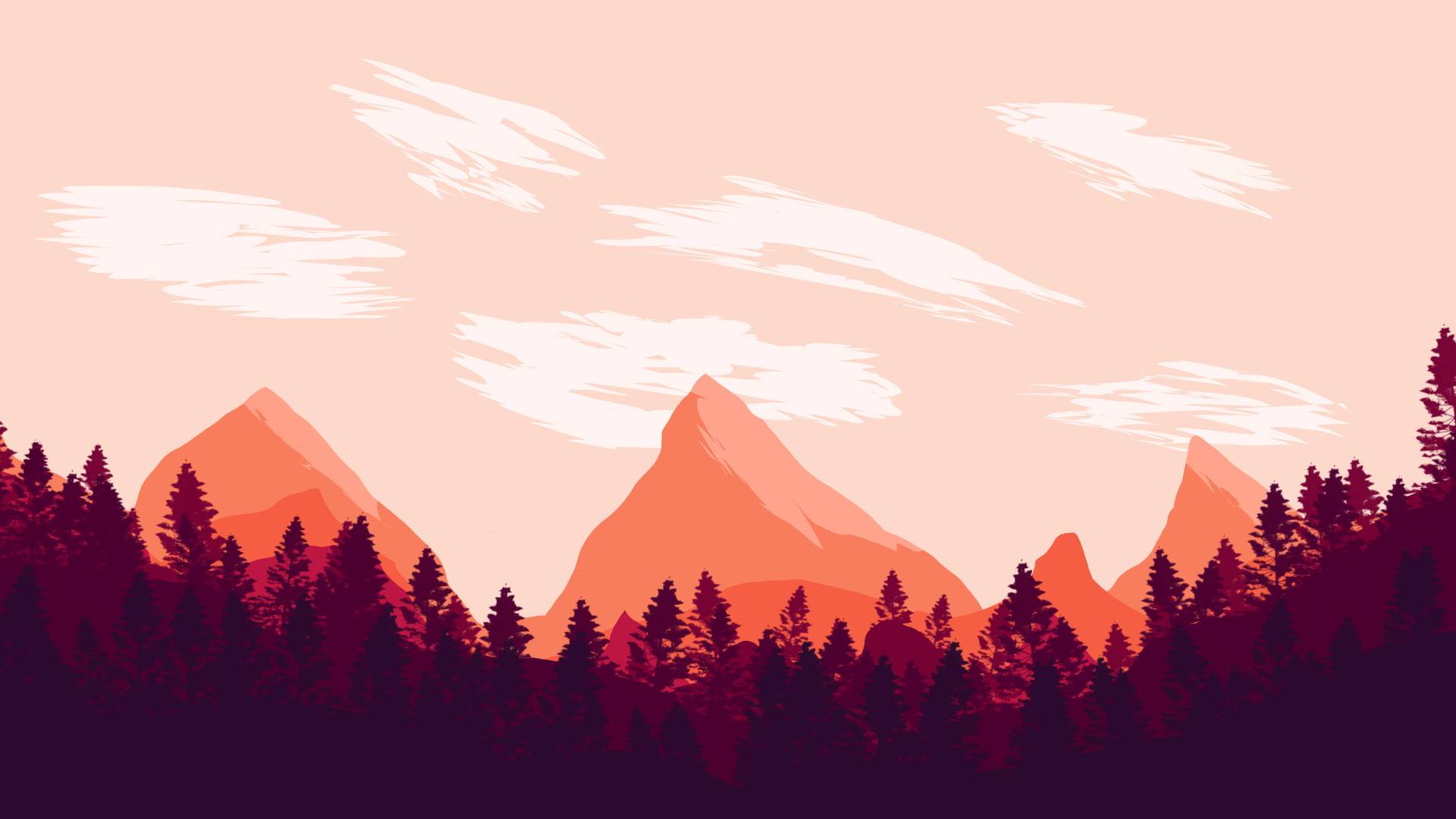 sky geometric landscape