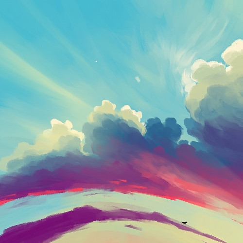 sky overlay day night