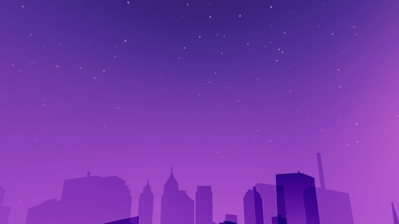 sky sunset city synthwave digital