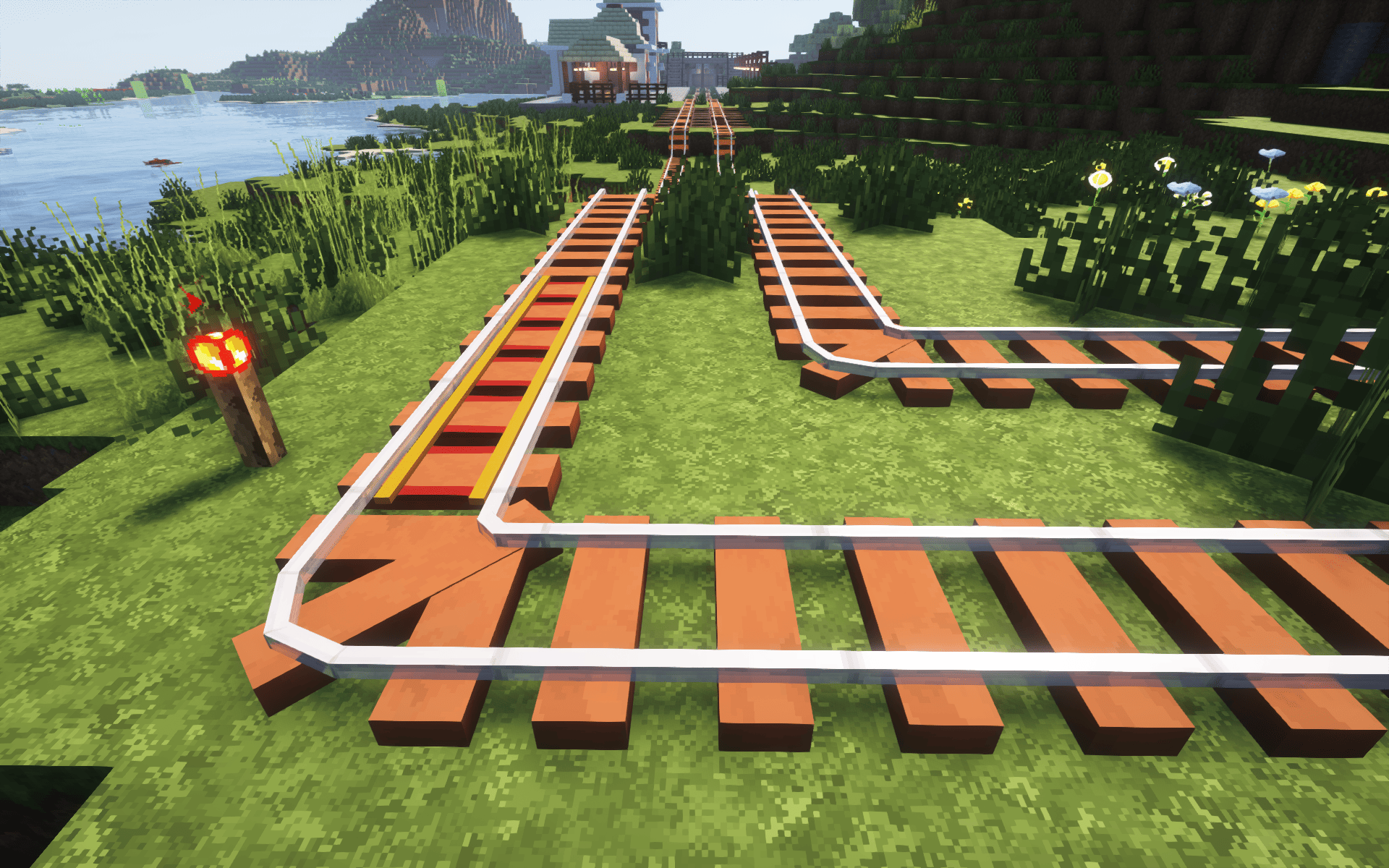 Slim Stripped Acacia Log Rail (3d models!)