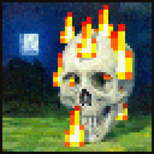 Spinning Skull