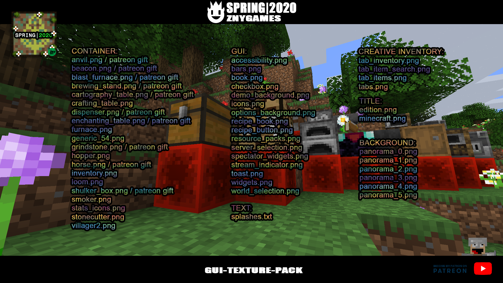 Spring|2020 🌻🌼🌷 - GUI-TEXTURE-PACK