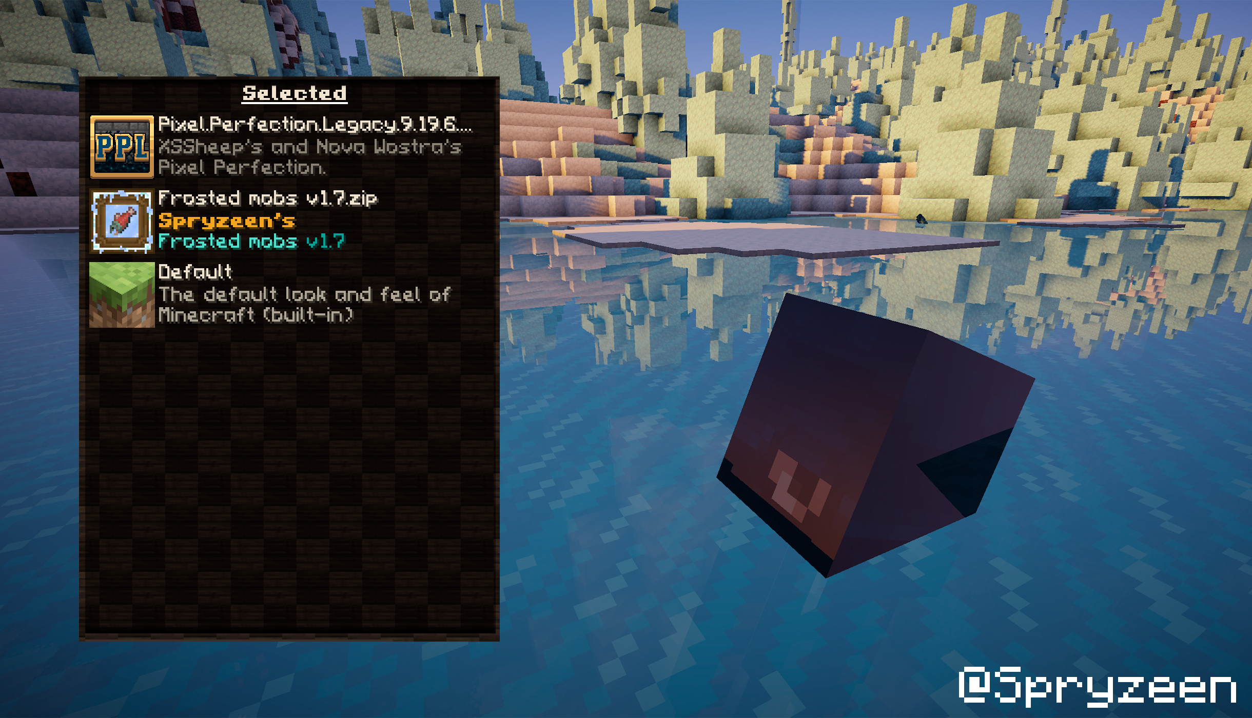 Spryzeen's Frosted mobs