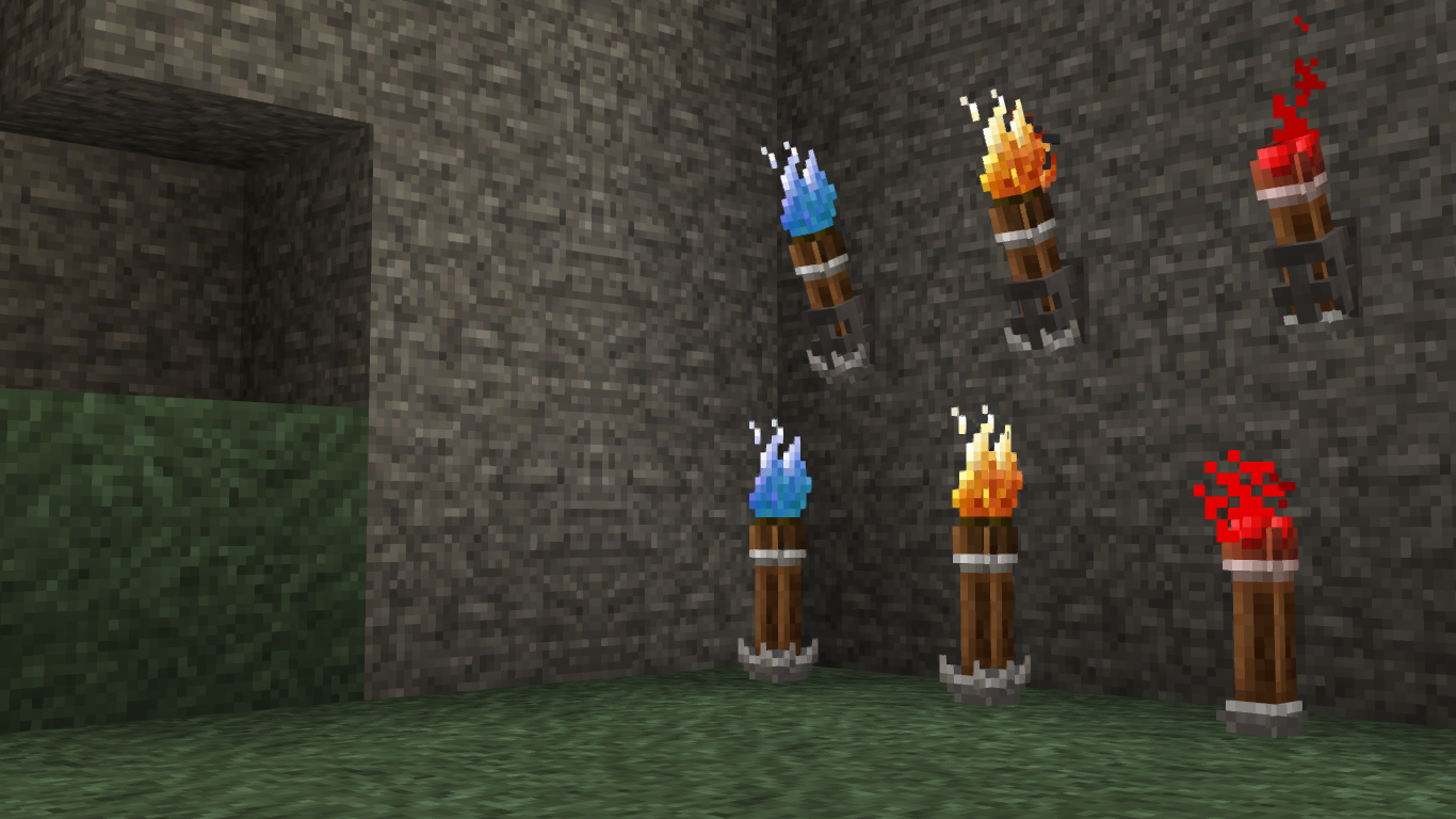 Standalone Detailed Torch Sconce