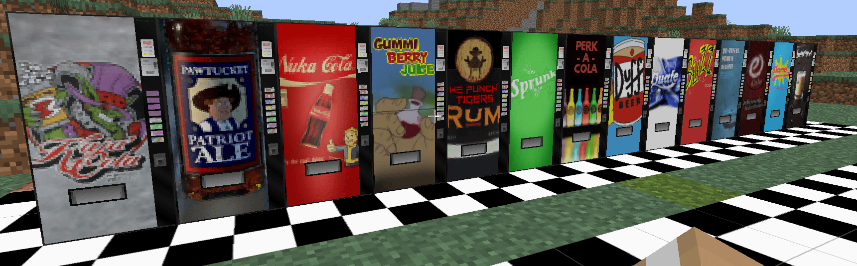 The Fictional Drinks Vending Machines