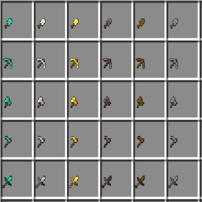 Tiny swords and tools