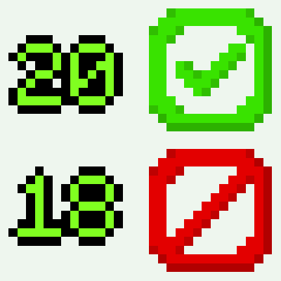 Twenty Segment XP bar