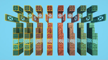 Visible & Outlined Waxed Blocks