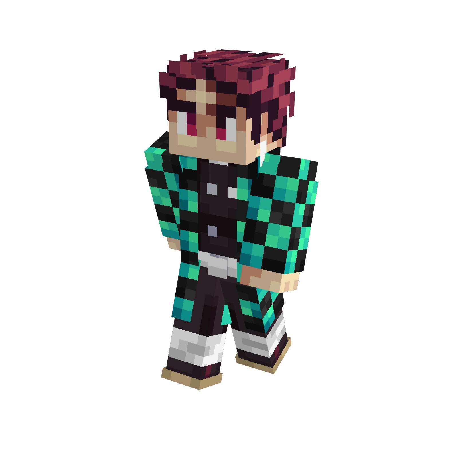 Download skin Tanjiro — Minecraft Skins — MetaMods