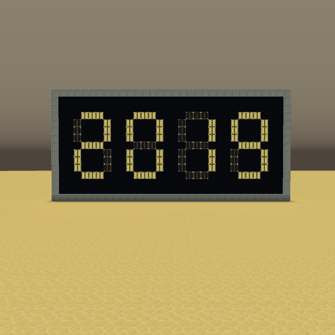 Redstone Display R Segment Скачать Redstone 4x7 Segment Display — Minecraft Миры — MetaMods