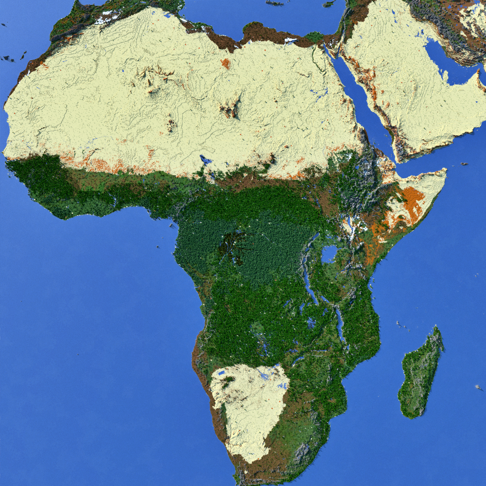 Africa (1:2000 Scale) Survival World