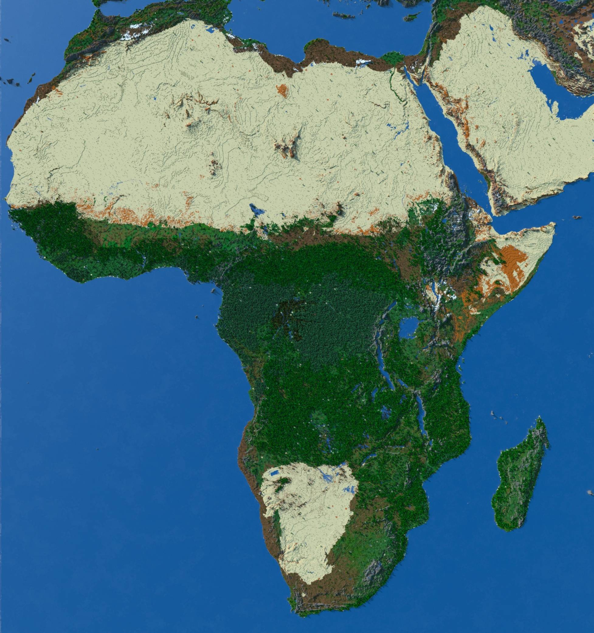 Africa (1:2000 Scale) Survival World