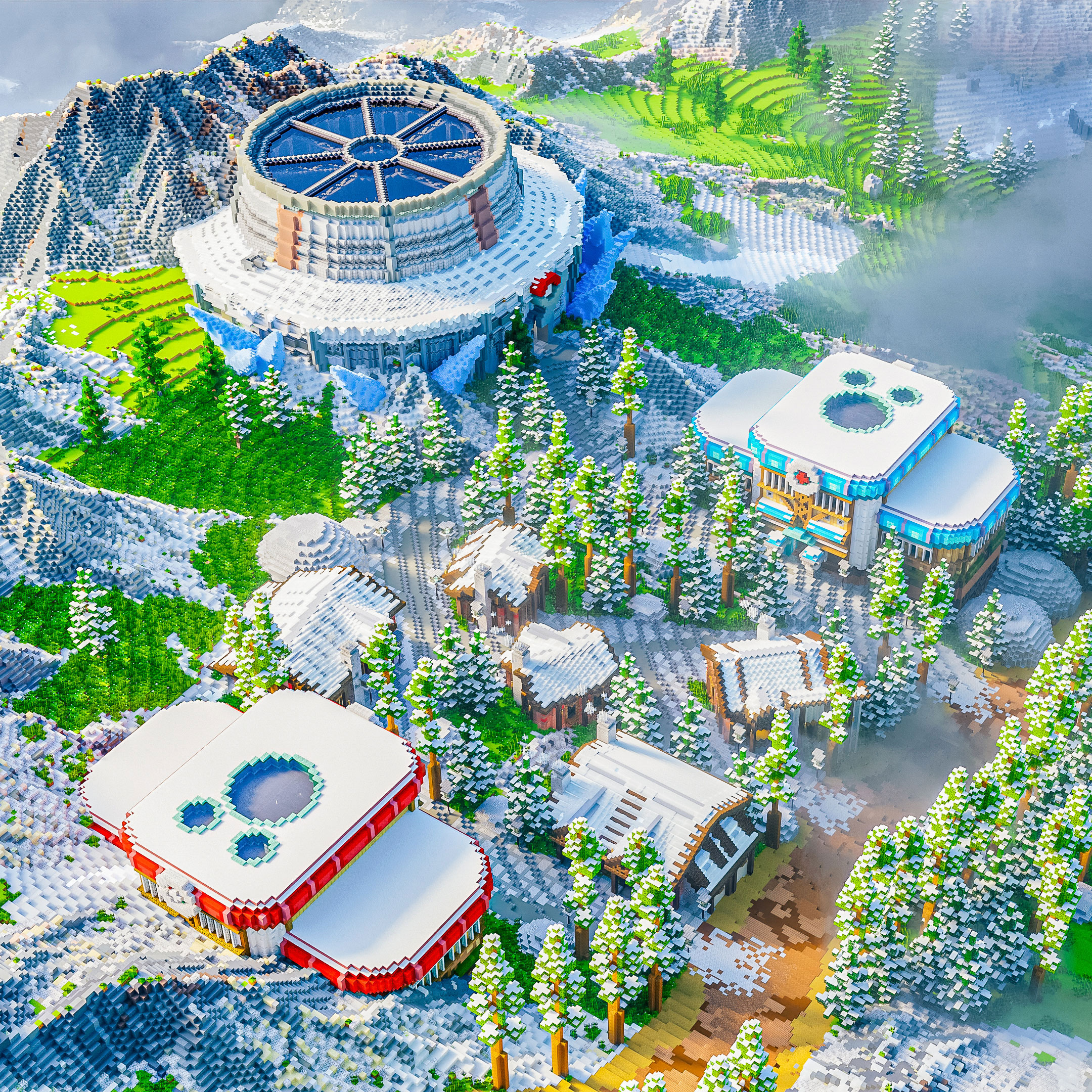 [FREEBIE!] DIVINOS - Single-Town Cobblemon & Pixelmon Map Freebie by Varuna