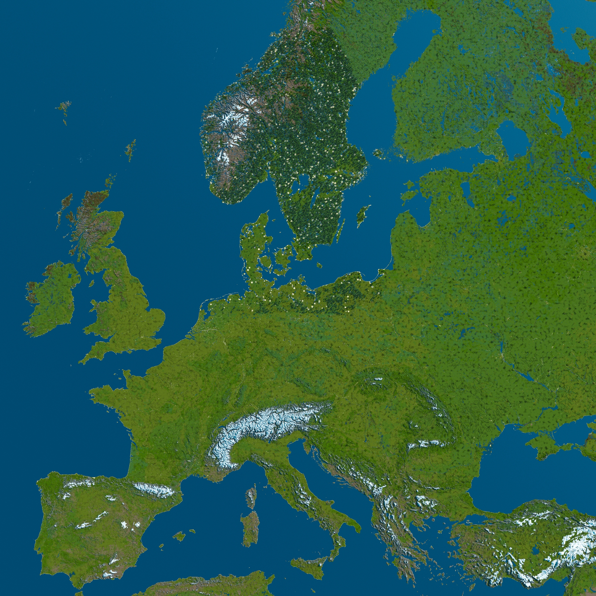 Europe (1500:1 Scale) Survival World
