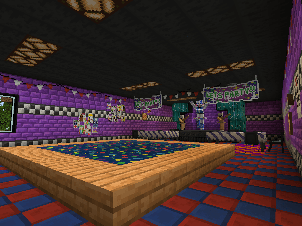 Fnaf Circus Baby's Pizza World MC map