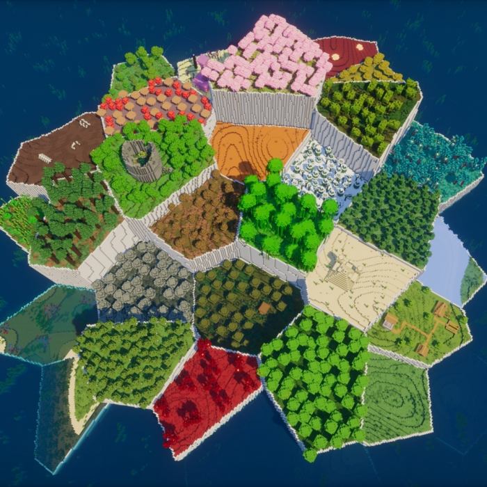 Multi-Biome Survival Island