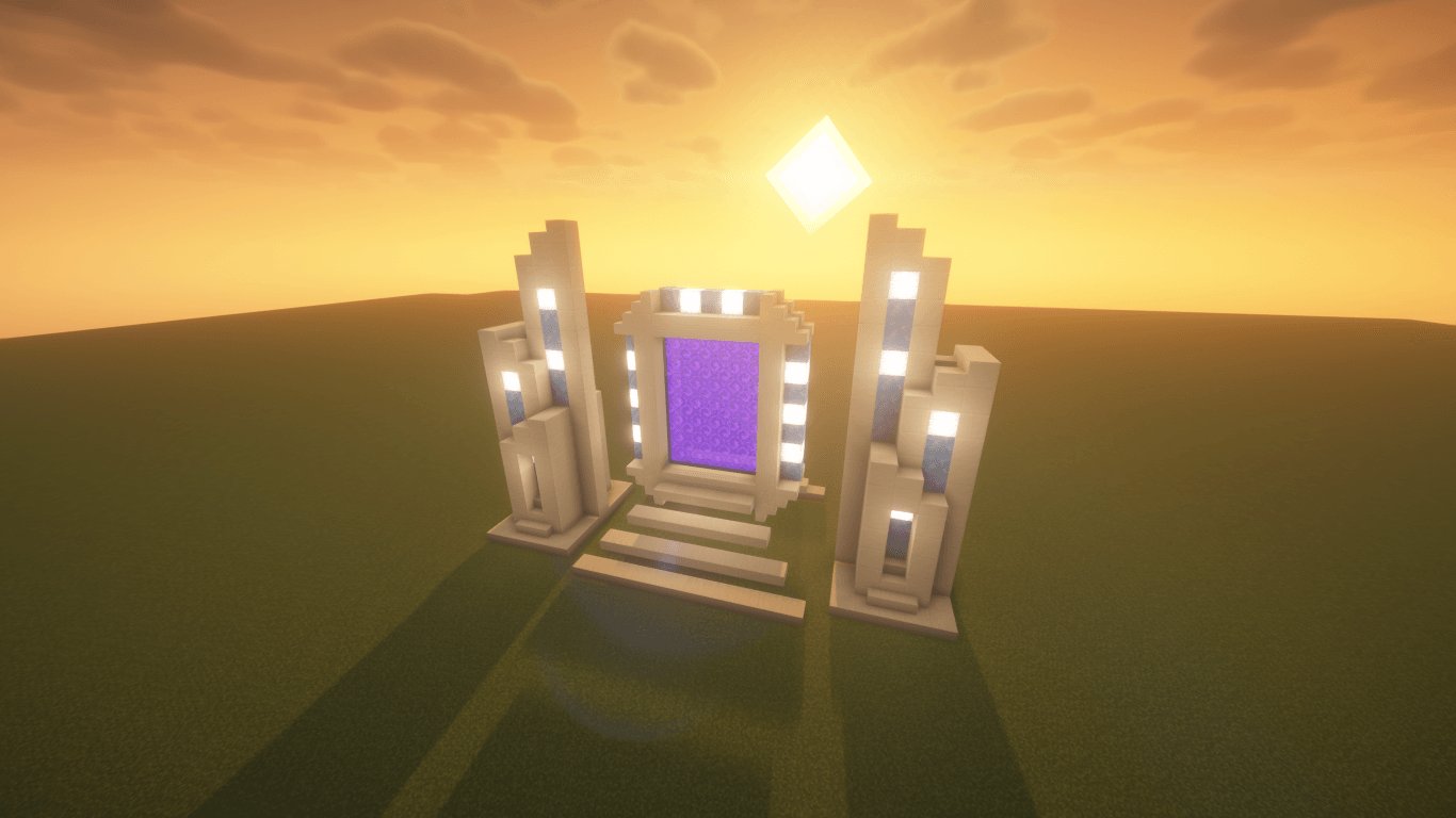 Simple Futuristic Nether Portal