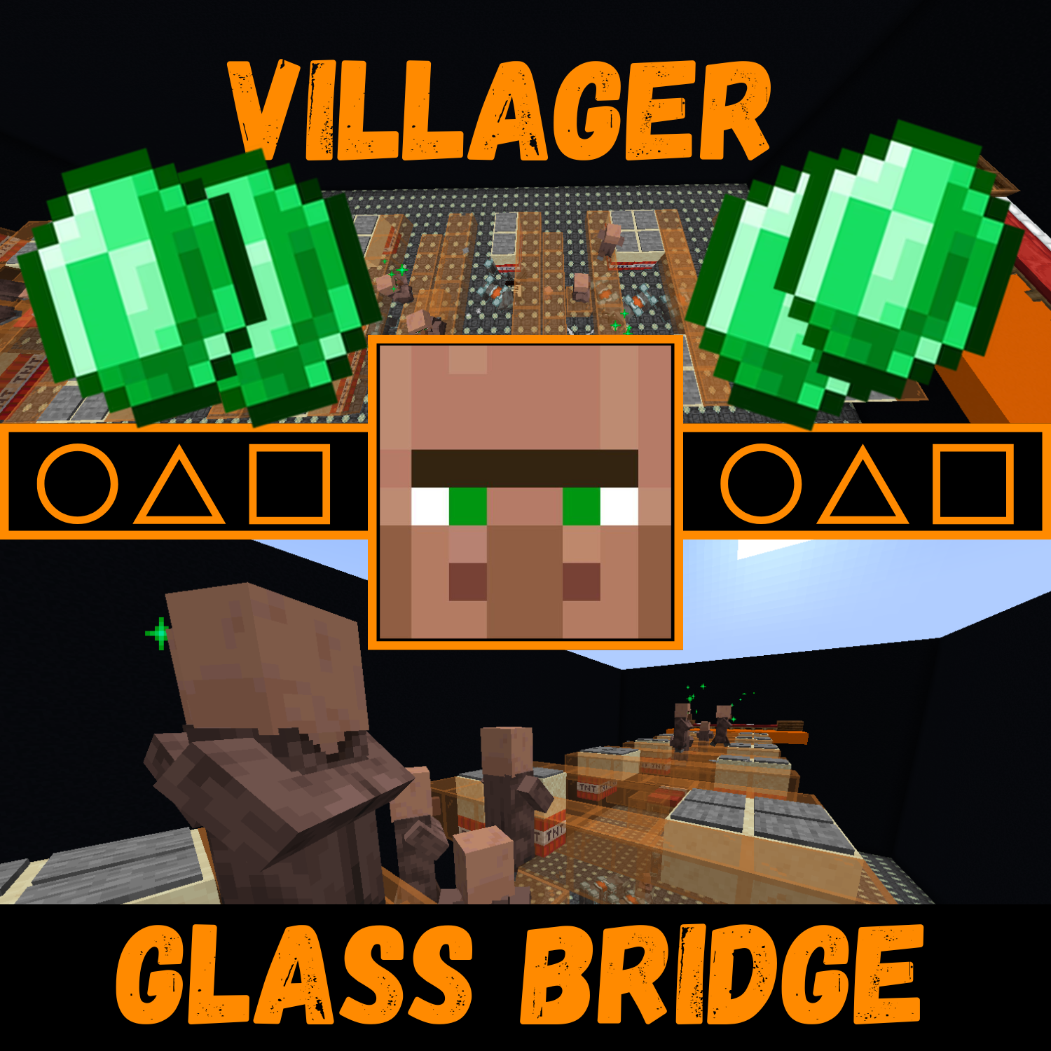 villager glass bridge (squid game)